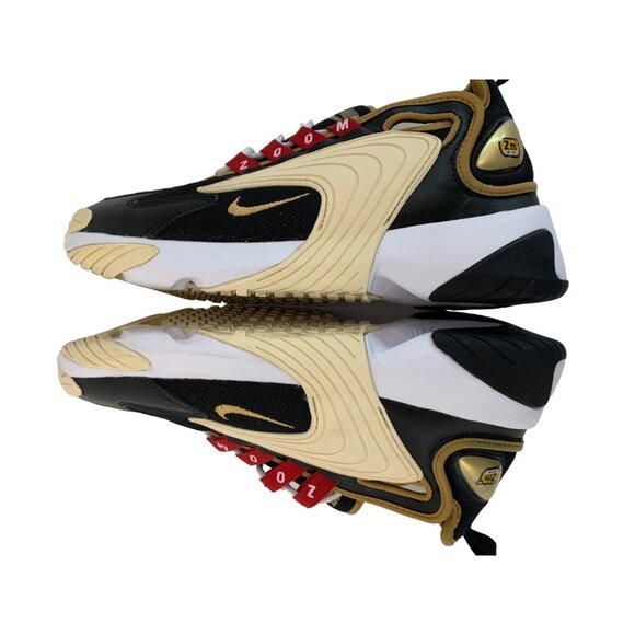 Nike Zoom 2K Sneakers Black/Gold US Size 5 women A00354-005 Running 7989 - Picture 11 of 12